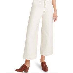 NEVER WORN Madewell Wide Leg Button Front Pants